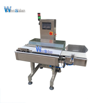 High Performance Food Package CW1000 Weight Checking Automatic Conveyor Check Weigher Mahine With Pusher Rejector